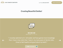 Tablet Screenshot of baycosmeticdental.com